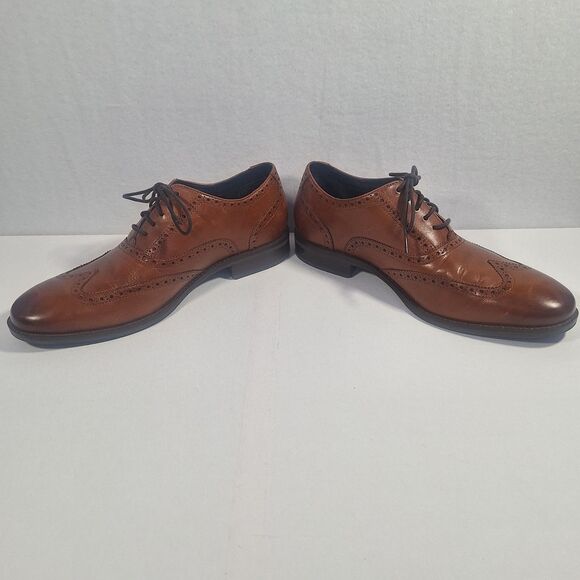 Cole Haan Brown Leather Wingtip Oxford Men 10.5 M Dress Shoes C30687 main image 5